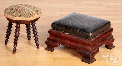 Two footstools