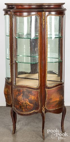 French mahogany vitrine