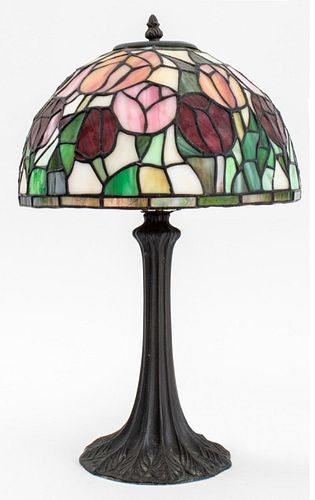Tiffany Studios Style Lamp with Tulip Shade