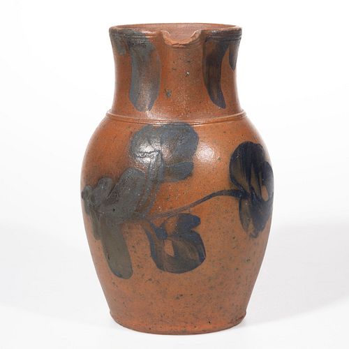 J. B. MAGEE (ATTRIBUTED), OSCEOLA, WASHINGTON CO., VALLEY OF VIRGINIA DECORATED STONEWARE PITCHER