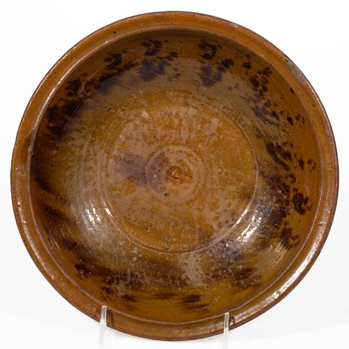 MID-ATLANTIC DECORATED EARTHENWARE / REDWARE BOWL / DISH