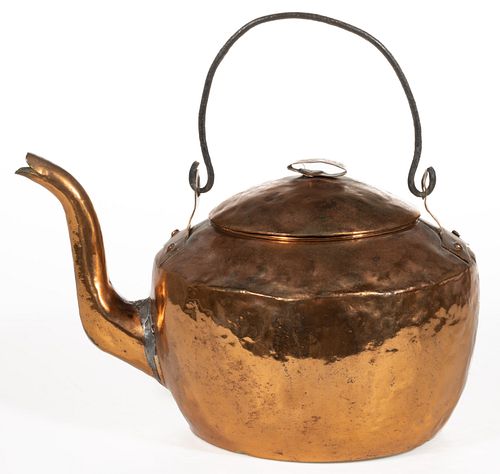 SHENANDOAH VALLEY OF VIRGINIA UNSIGNED COPPER HOT WATER / TEA KETTLE