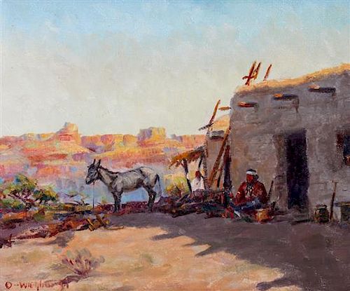 Olaf Wieghorst, (American, 1899-1988), La Casa El Canyon