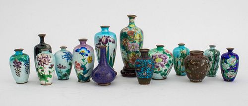 Collectible Cloisonne Enamel Miniature Vase, 14