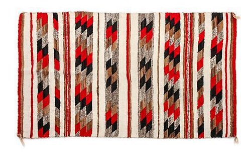 A Navajo Western Reservation Rug 53 x 30 inches.
