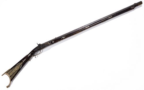 PENNSYLVANIA ATTRIBUTED KENTUCKY-STYLE PERCUSSION LONG RIFLE