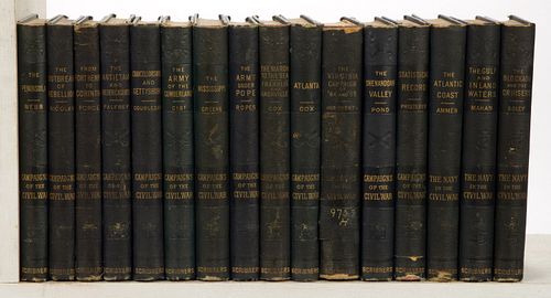 CIVIL WAR ARMY AND NAVY ANTIQUARIAN VOLUMES, SET OF 16