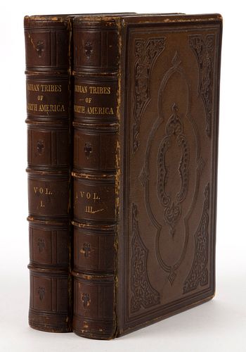 MCKENNEY AND HALL NATIVE AMERICAN OCTAVO EDITION VOLUMES I AND III