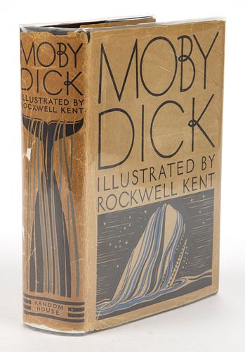 ROCKWELL KENT ILLUSTRATED MOBY DICK WITH SCARCE DUST JACKET