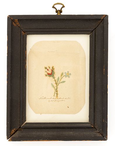MARTHA ANN HONEYWELL (AMERICAN,1786-1856) FOLK ART NEEDLEWORK PICTURE