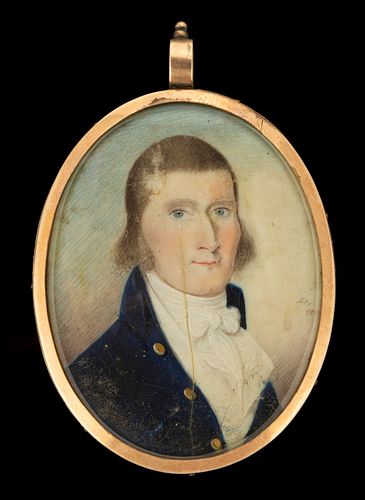 LAWRENCE SULLY (IRELAND / VIRGINIA, 1769-1803) MINIATURE PORTRAIT OF A MAN