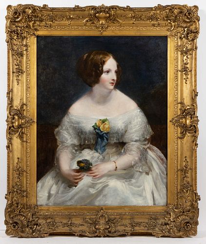 AMERICAN SCHOOL (19TH CENTURY) PORTRAIT OF A WOMAN WITH SOUTHERN ASSOCIATION