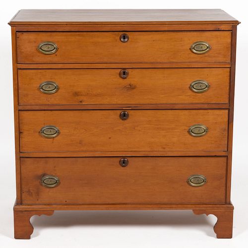 SHENANDOAH VALLEY OF VIRGINIA FEDERAL CHERRY CHEST OF DRAWERS