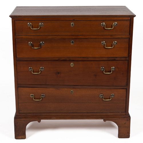 TIDEWATER VIRGINIA CHIPPENDALE WALNUT CHEST OF DRAWERS