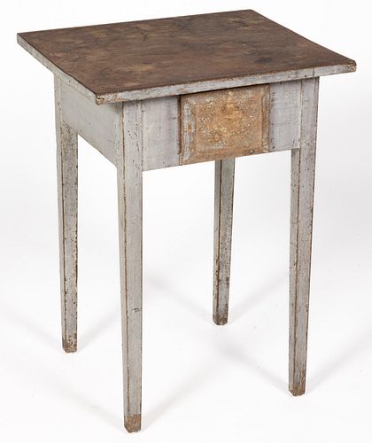 SOUTHERN, PROBABLY VIRGINIA, PAINTED WALNUT STAND TABLE