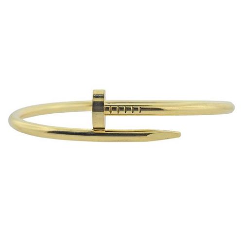 Cartier Juste Un Clou 18k Gold Bracelet Sz 17