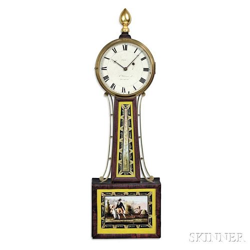 Aaron Willard Jr. Patent Timepiece or "Banjo" Clock