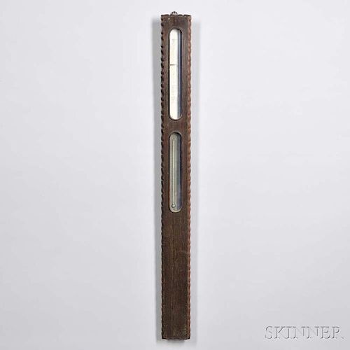 Timby's Ripple-front Rosewood Stick Barometer