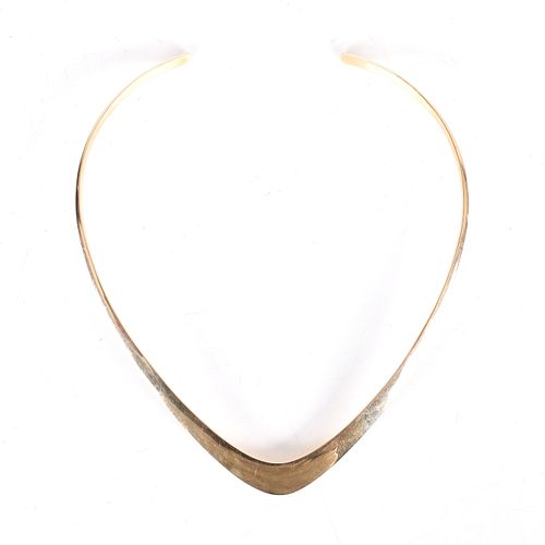 Ronald Hayes Pearson 14k Gold Choker Necklace