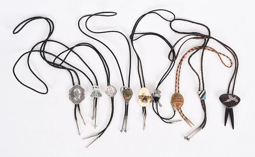 A Group of Bolo Ties, Some Sterling