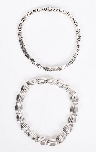 Two Taxco Sterling Mexican Necklaces