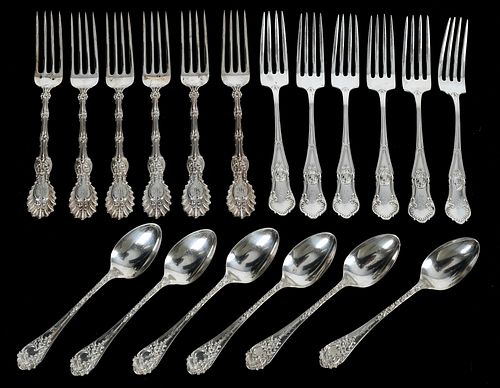 A Group of 19th Century Sterling Flatware