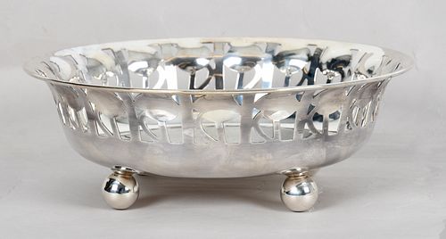 Josef Hoffman Designed Italian Silver-Plate Bowl