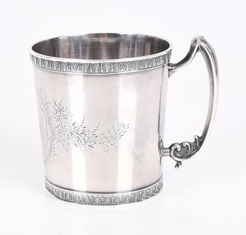 A Sterling Child's Cup, M W Shaw, Galveston