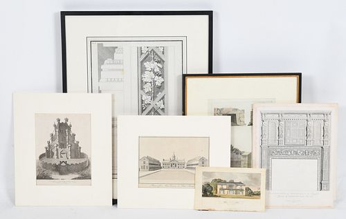 A Group of 18th and 19th c. Architectural Prints