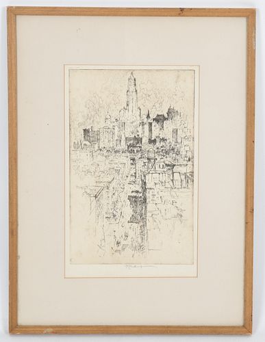Joseph Pennell (1857 - 1926) Etching