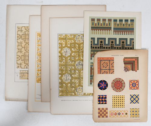 A Group of 19th Century Design Prints