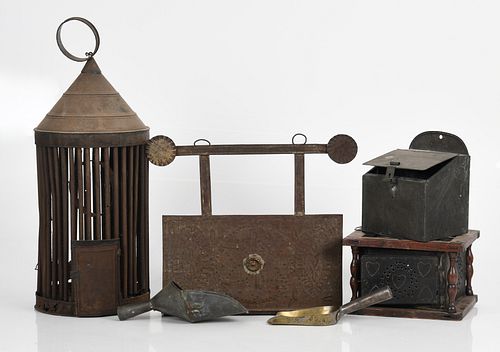 A Group of Domestic Tinware, 19th Century
