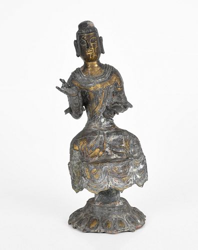 A Korean Bronze Deity