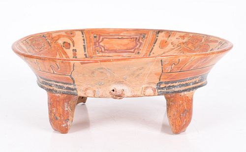 Mayan Tetrapod Bowl