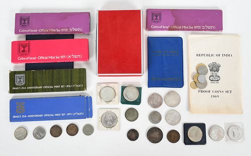 A Group of Foreign Coins, Some Silver