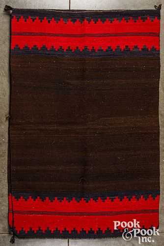 Navajo Indian woman's textile blanket dress