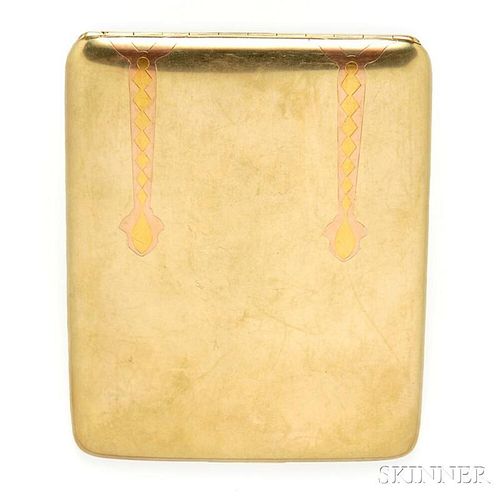 14kt Bicolor Gold Cigarette Case, Durand & Co.