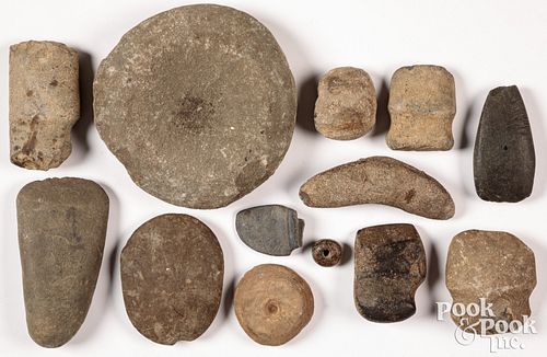 Native American Indian stone tools and items