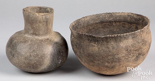 Two ancient Mississippian culture pottery items