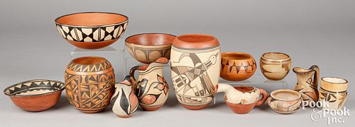 Group of Native American Indian pottery