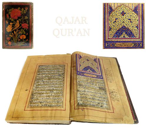 A Magnificent Persian Qajar Hand Written Quran