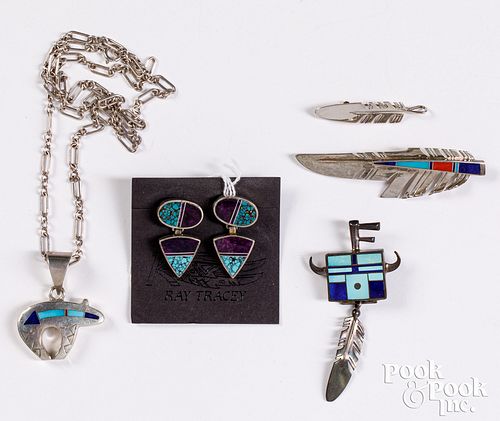 Ray Tracey Navajo Indian sterling silver jewelry