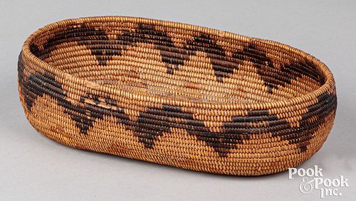 California Mission Indian oval basket