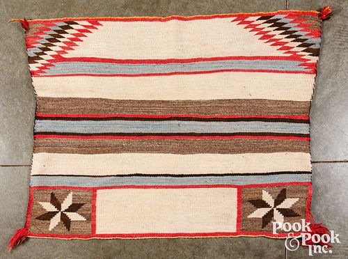 Navajo Indian woven saddle blanket