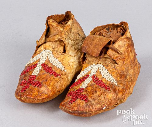Plains Indian child's moccasins