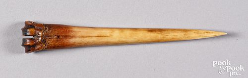 Native American Indian bone blade