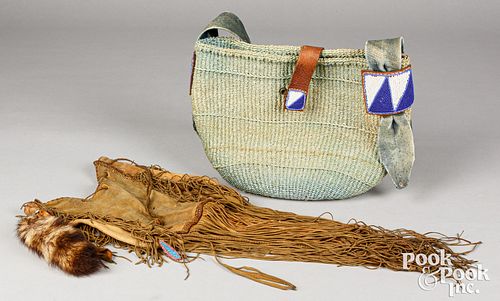 Native American Indian hide pouch