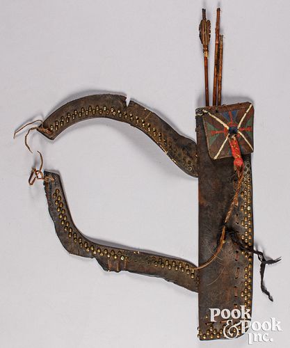 Native American Indian leather quiver