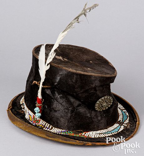Sioux Indian beaver top hat