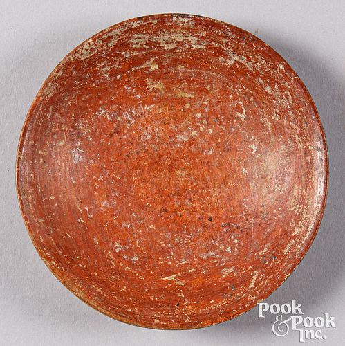 Pre-Columbian Indian bichrome pottery dish